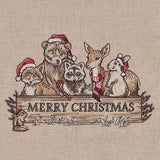 Merry Christmas Welcome Woodland Animals Feature