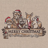Merry Christmas Welcome Woodland Animals Feature