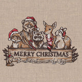 Merry Christmas Welcome Woodland Animals Feature