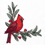 Cardinal at Christmas - Male