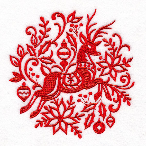 Simply Christmas Reindeer Circle