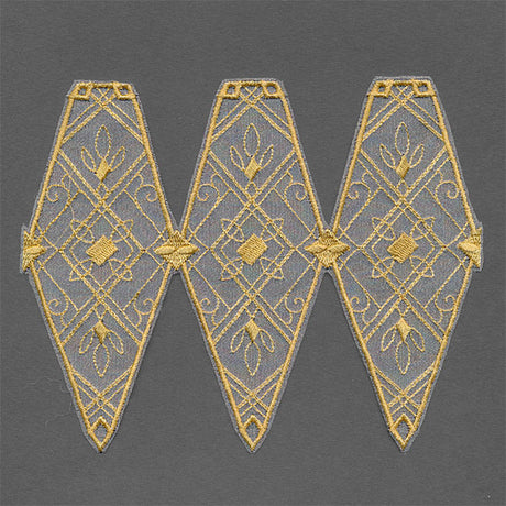 Art Deco Christmas Ornament Cover (Organza)