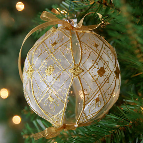 Art Deco Christmas Ornament Cover (Organza)