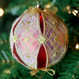 Art Deco Christmas Ornament Cover (Organza)