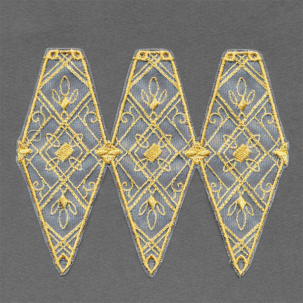 Art Deco Christmas Ornament Cover (Organza)