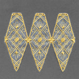 Art Deco Christmas Ornament Cover (Organza)