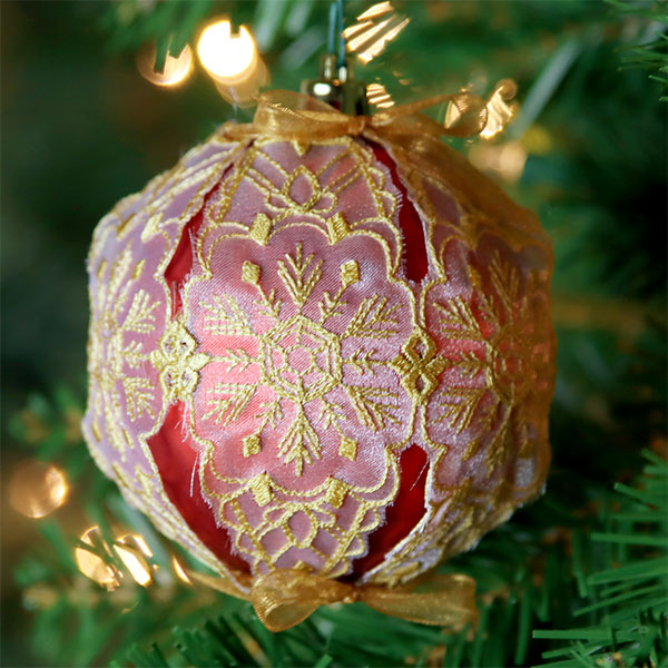 Decadent Christmas Dreams Ornament Cover (Organza)