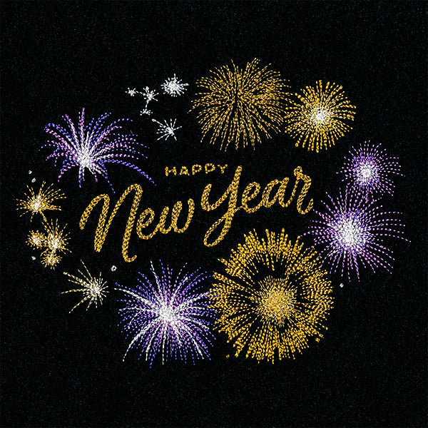 Happy New Year's Fireworks