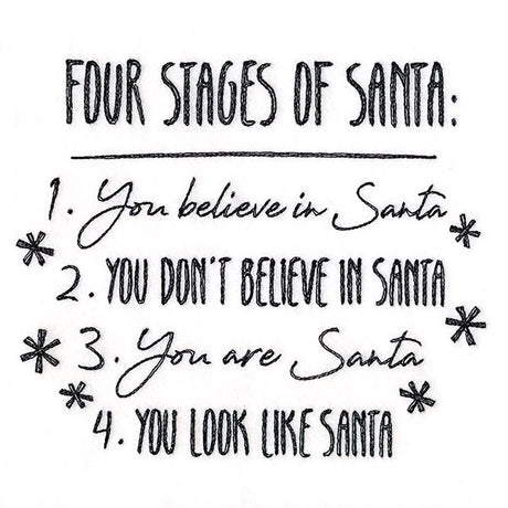 Four Stages of Santa at Christmas