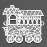 Merry Christmas Train Bunting - Caboose (Lace)