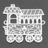 Merry Christmas Train Bunting - Caboose (Lace)