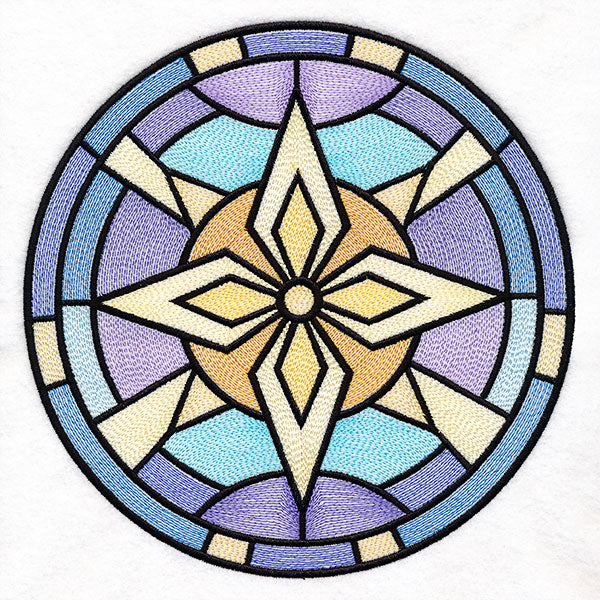 'Tis the Season Stained Glass Circle - Star