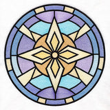 'Tis the Season Stained Glass Circle - Star