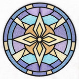 'Tis the Season Stained Glass Circle - Star