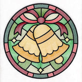 'Tis the Season Stained Glass Circle - Bells