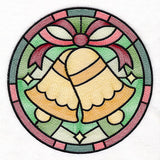 'Tis the Season Stained Glass Circle - Bells