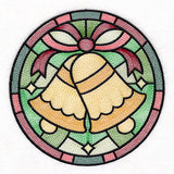 'Tis the Season Stained Glass Circle - Bells