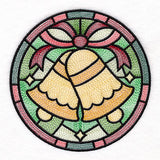 'Tis the Season Stained Glass Circle - Bells