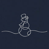Continuous Holiday Joy Border - Snowman