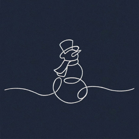 Continuous Holiday Joy Border - Snowman