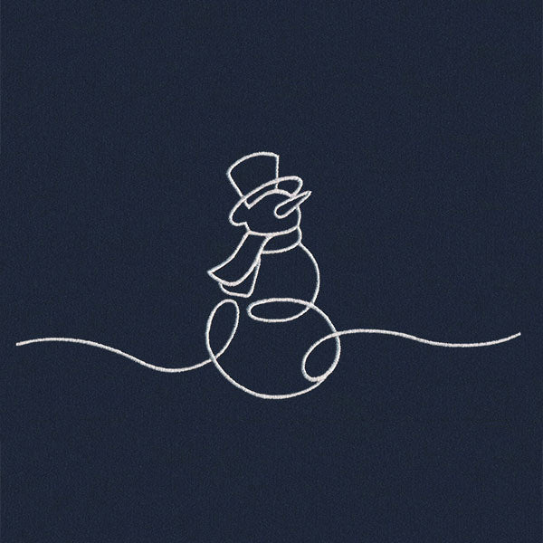 Continuous Holiday Joy Border - Snowman