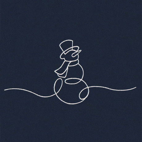 Continuous Holiday Joy Border - Snowman