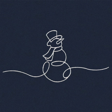 Continuous Holiday Joy Border - Snowman