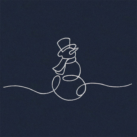 Continuous Holiday Joy Border - Snowman