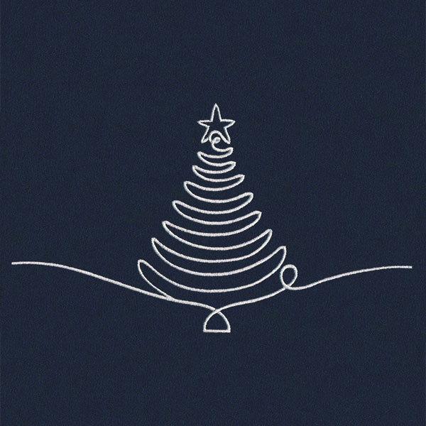 Continuous Holiday Joy Border - Christmas Tree