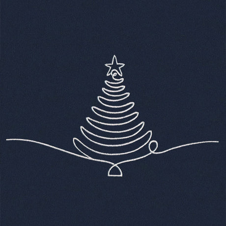 Continuous Holiday Joy Border - Christmas Tree