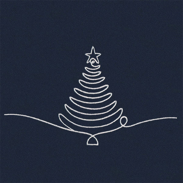 Continuous Holiday Joy Border - Christmas Tree