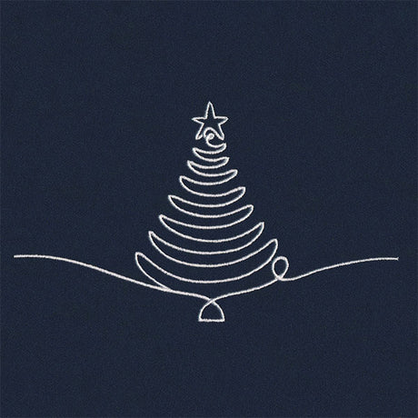 Continuous Holiday Joy Border - Christmas Tree