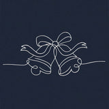 Continuous Holiday Joy Border - Bells