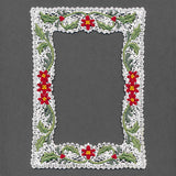 Holiday Botanicals & Cheer Photo Frame (Battenburg Lace)