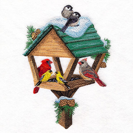 Winter Friends at the Birdfeeder