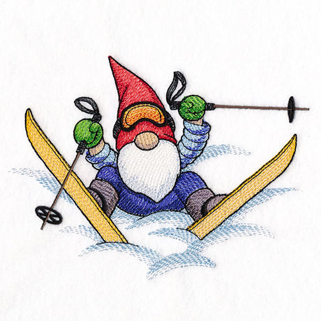 On the Slopes Skiing Gnome