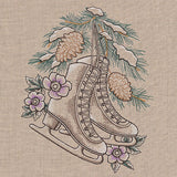 Winter Magic Ice Skates Etching