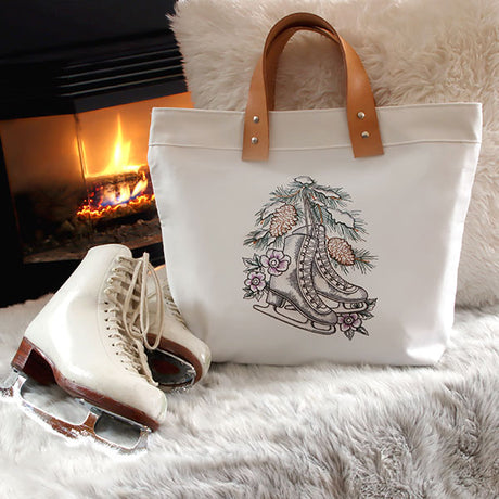 Winter Magic Ice Skates Etching