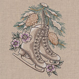 Winter Magic Ice Skates Etching