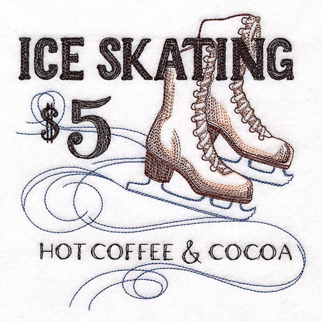 Winter Fun Market Sign - Ice Skating