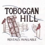 Winter Fun Market Sign - Toboggan Hill