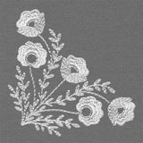 Embellished with Blooms Corner (Whitework)