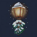 Winter Walk at Midnight Lamppost