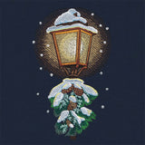 Winter Walk at Midnight Lamppost