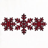Buffalo Plaid Snowflake Trio