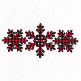 Buffalo Plaid Snowflake Trio