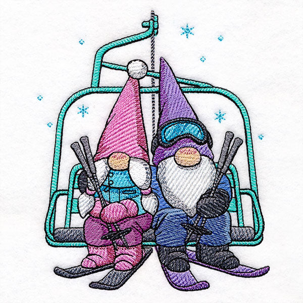 Winter on the Ski Lift Gnomes