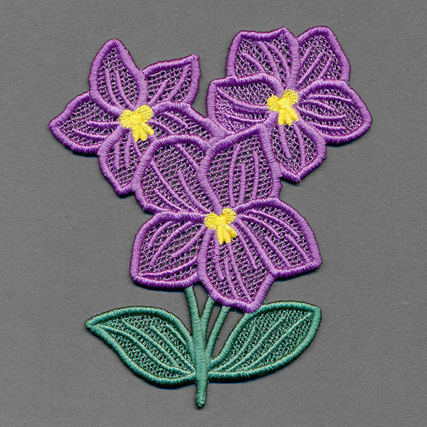Flowers of the Year - February Violet (Lace)