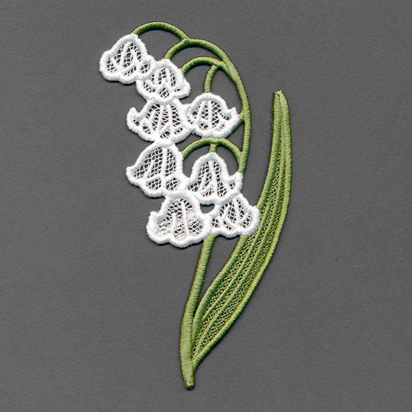 Flowers of the Year - May Lily of the Valley (Lace)