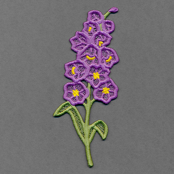 Flowers of the Year - July Larkspur (Lace)